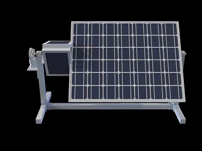 Public Solar Panel Facility With Stand Mounted Design For Outdoor Energy Supply 3d model