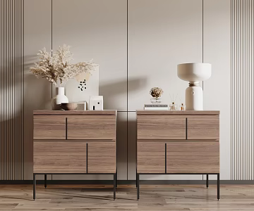 Modern bedside table 3d model