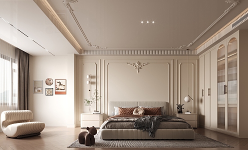 French Bedroom Home Bedroom 3d model