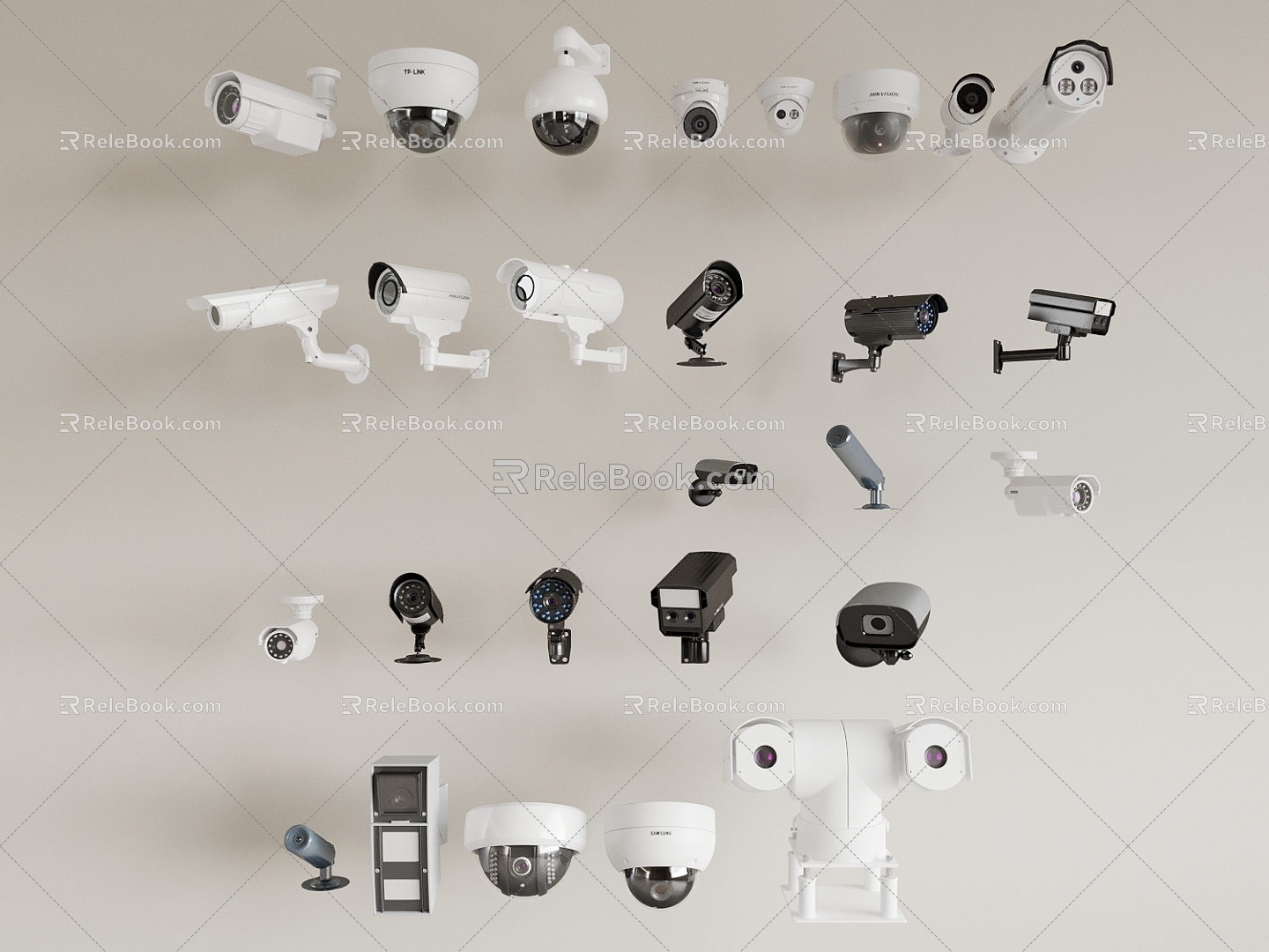 Surveillance Traffic Surveillance Camera Security Facilities Electronic Eye Security Surveillance Camera 3d model