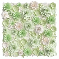 Decorative flower background wall 3d model