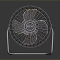 Sturdy Metal Air Conditioning Fan With Protective Grill And Stable Stand Base