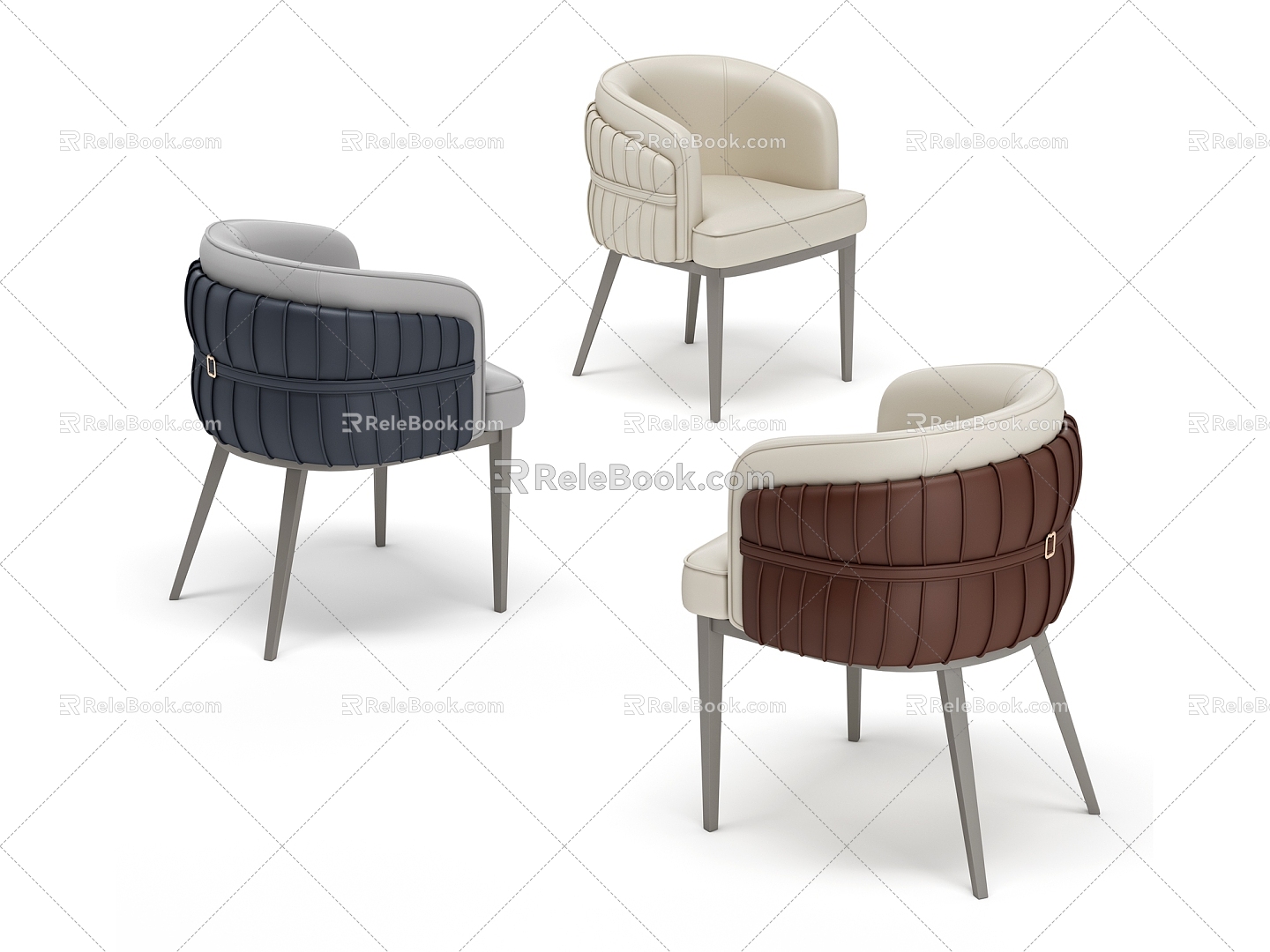 Light Luxury Design Soft Bag Chair 3d model