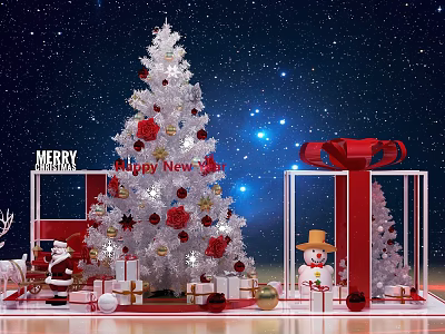 Lighting Christmas New Year Online Red Cool US Chen Punch Point DP Point Photo Area Road Show Photo Wall Fast Exhibition Device Product Elimination Pile Head Activity Flash Shop Industrial Wind Sign-in 3d model