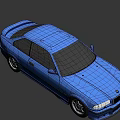 Blue Classic BMW Coupe With Sleek Exterior Design And Alloy Wheels