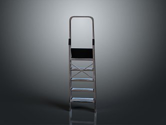 Diving Platform Diving Base Mobile Iron Frame Mobile Iron Ladder Movable Ladder Competition Watch Rack Outdoor Items 3d model