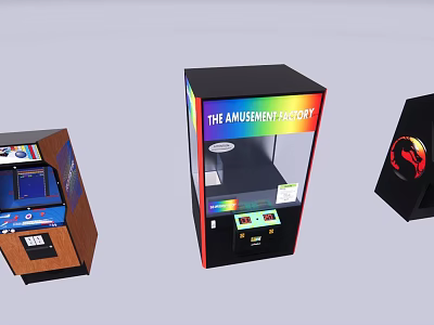 Electric Toys Arcade Machines With Colorful Design And Interactive Play Features 3d model