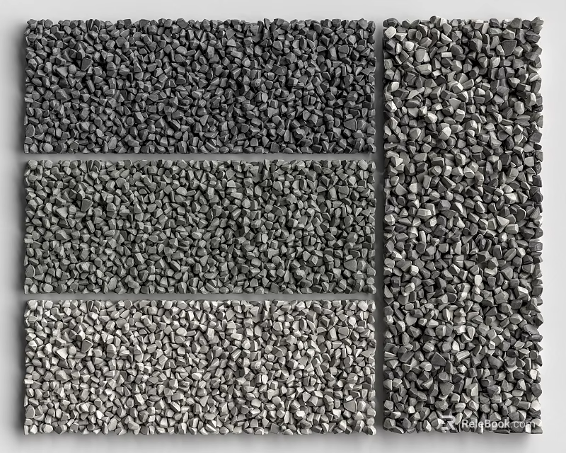 Natural Stone And Wood Textures For Interior Wall Panel Design 3d model