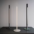 Modern Slim Floor Lamps With Tall Light Columns And Different Bases 3d model