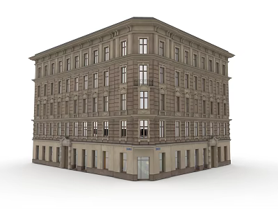European architectural appearance 3d model European architectural appearance 3d model