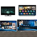 Smart Television Displaying Streaming Apps Video Content And Entertainment Features