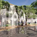 Modern pavilion structure pavilion landscape small building landscape sketch gallery frame landscape pavilion water beach 3d model