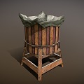 Modern bucket water collector 3d model