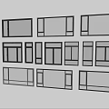 Modern windows combination windows glass windows floor-to-ceiling windows balcony windows bay windows bedroom windows sliding windows casement windows doors and windows 3d model