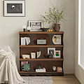 Hadid decorative ornaments bookcase 3d model