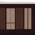 Modern Wardrobe Door Designs With Wooden Panels And Lattice Patterns