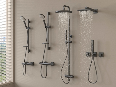 Modern Shower Bathroom Small Shower 3d model