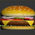 lunch sandwich hamburger hamburger western lunch western cartoon lunch 3d model