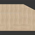 Wooden Storage Cabinet Rack with Multiple Shelves and Drawers for Modern Practical Home Organizing