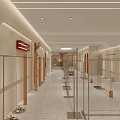 Modern Clothing Store Interior With Clothing Racks Mannequins And Green Plants