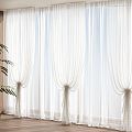 gauze curtain curtain cloth curtain 3d model