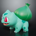 Cute Bulbasaur Character Figure With Light Green Body Red Eyes And Green Back Bulb