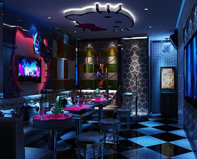 Post-modern KTV box 3d model