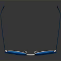 Stylish Blue Cat Eye Sunglasses With Reflective Lenses And Metallic Frame
