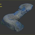 Handcrafted Wood And Stone Art Decor Piece With Natural Texture And Unique Shape