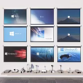 Projection curtain projector 3d model