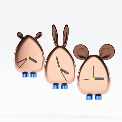 Modern toy alarm clock ornaments toys 3d model