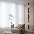 Dream Curtain Vertical Blinds Lazy Sofa 3d model