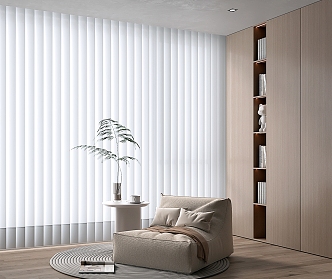 Dream Curtain Vertical Blinds Lazy Sofa 3d model