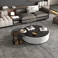 Modern Coffee Table Round Coffee Table Letters Coffee Table Marble Coffee Table Coffee Table Ornaments 3d model