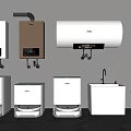 Sweeping Robot Sweeping Robot Sweeping Machine Water Heater Mop Pool Mop Pool 3d model