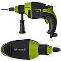 Industrial Walkman II Electric Drill Green Black Design With Ergonomic Handle