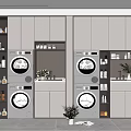 Modern Bathroom Cabinet Design With Wooden Frame Storage Drawers And White Countertop