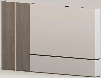 Simple background wall 3d model