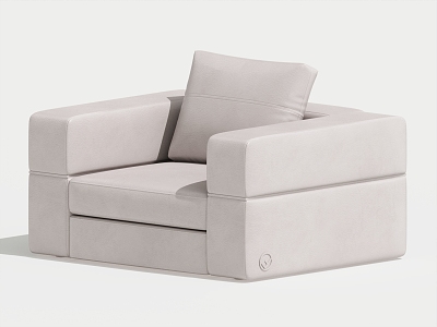 Modern Single Sofa Single Leisure Chair 3d model