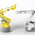Modern mechanical arm production fully automatic robot production robot fully automatic mechanical arm 3d model