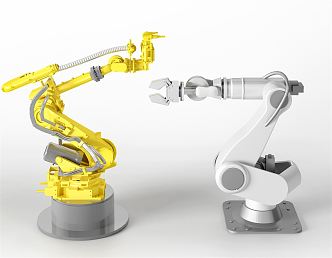 Modern mechanical arm production fully automatic robot production robot fully automatic mechanical arm 3d model