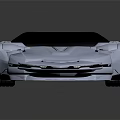 Silver Futuristic Sports Car With Sleek Body Black Roof And Metallic Finish