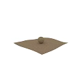 3D Rendered Spherical Component with Rough Surface Texture and Rock Details