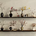 Quiet Vase Flora Combination 3d model