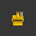 Yellow Heavy Duty Crawler Excavator with Mechanical Arm Large Bucket and Tracks