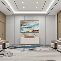 Modern Reception Room 3d model