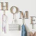 Decorative LOVE Shaped Hooks For Hanging Tote Bag Scarf And Clothes On Wall