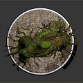 Swamp Thing Character Statue With Green Vines Roots And Plant Like Creature Features