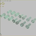Hexagon Socket Screw Fastener Hardware Screw 3d model