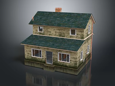 Modern Wooden House Wooden House Wooden House 3d model